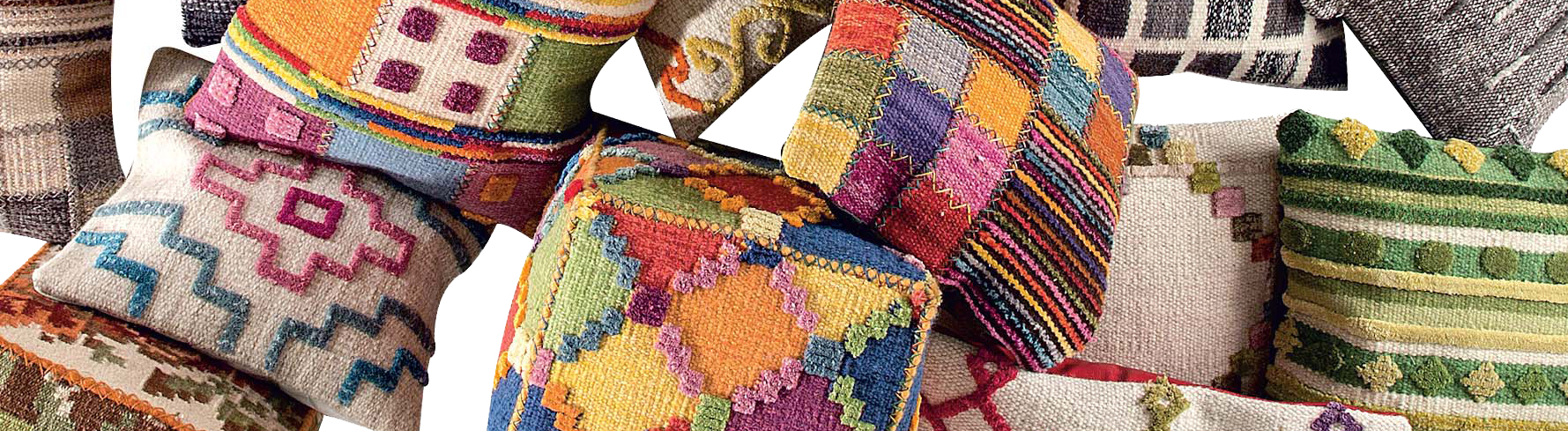 Best Poufs and Pillows available at MAT Living India