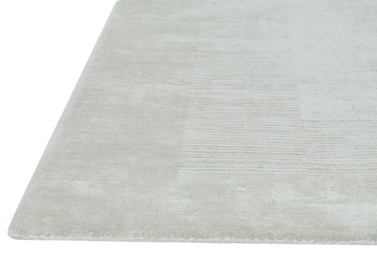 Textured Driveway Border Indoor/Outdoor White Rug Carpet