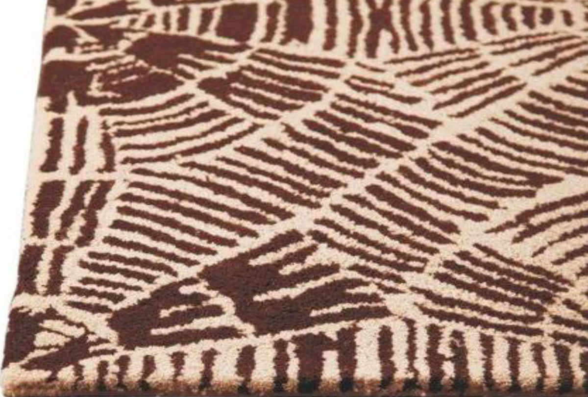 Nova Labyrinth Beige/brown Rug - Hand-Tufted Abstract Rug